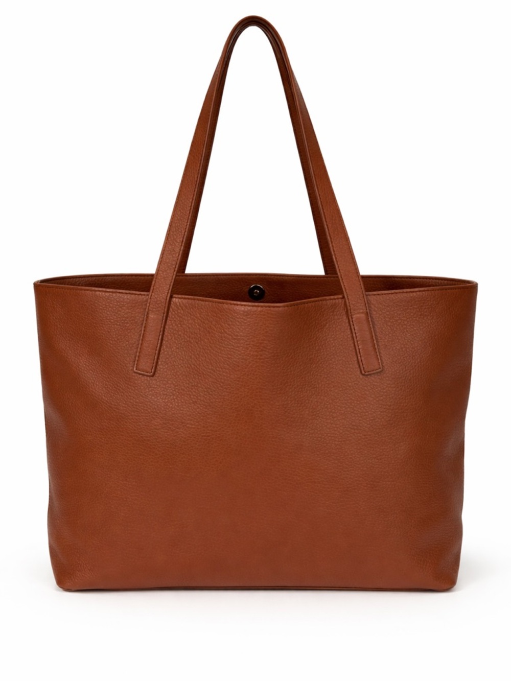 Quince Brown Leather Structured  Tote shoulder bag Large Everyday bag - Picture 13 of 13